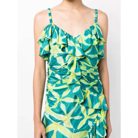 NEW ULLA JOHNSON zoya dress in citrine - Picture 4 of 5